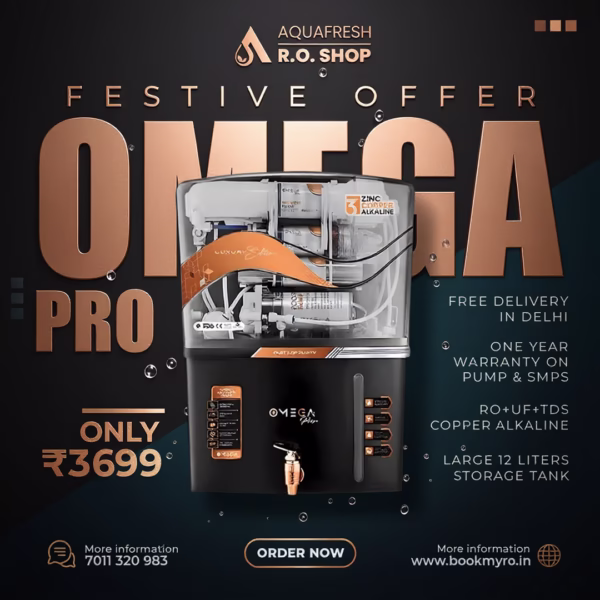 Aquafresh Omega Pro Copper RO Water Purifier